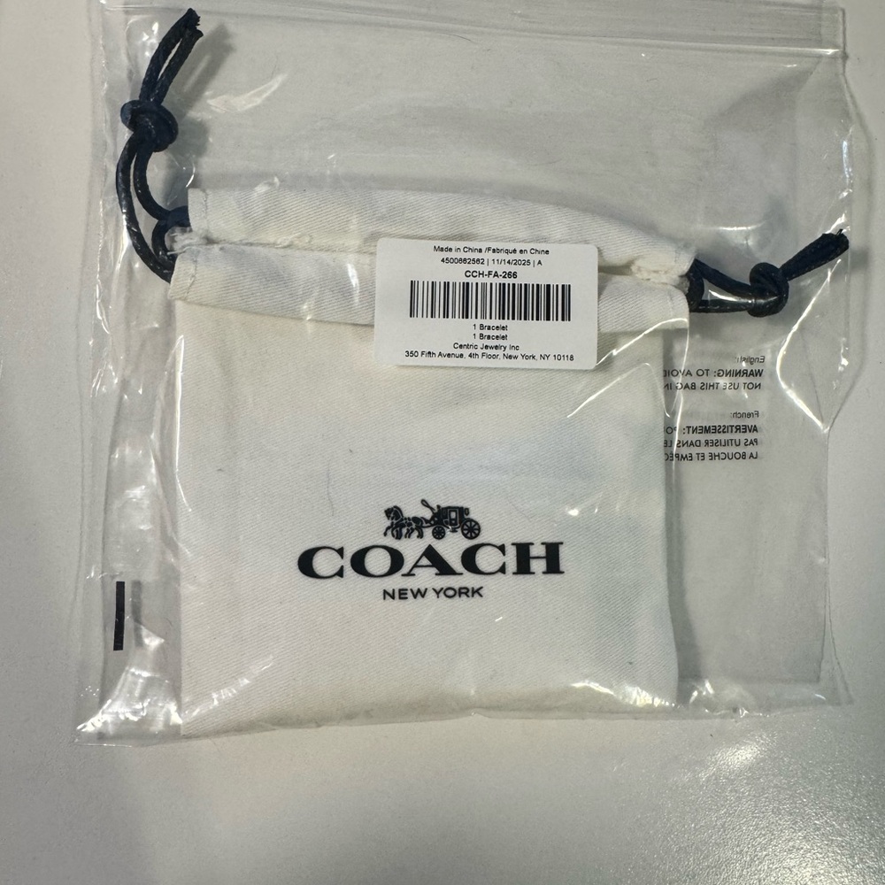 Coach Gold Charm Bracelet - Picture 5 of 6